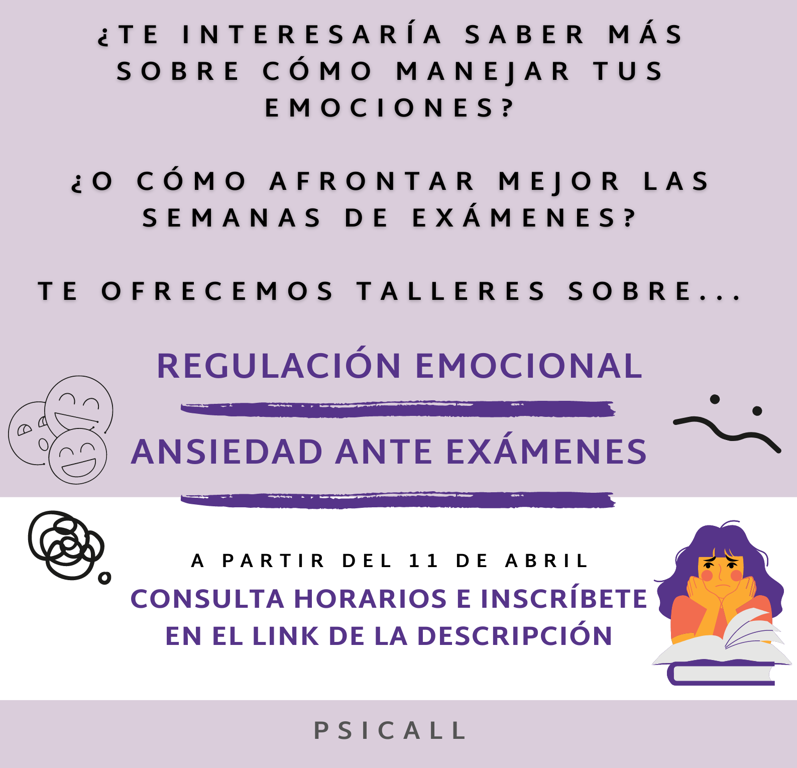 Cartel talleres PsiCall